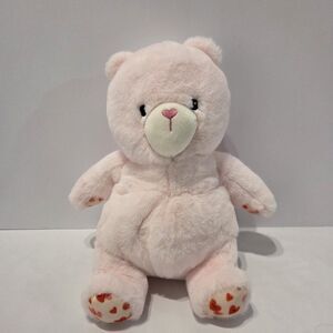 Target Giggle Scape Pink Bear Plush Heart Paws Nose Embroidered Eyes Stuffed Toy